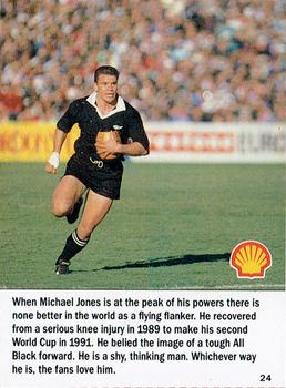 1992 Shell Rugby Greats #24 Michael Jones Front